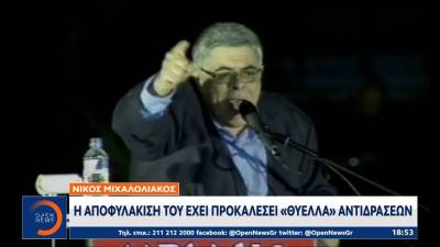 Μιχαλολιάκος: Η αποφυλάκισή του έχει προκαλέσει «θύελλα» αντιδράσεων