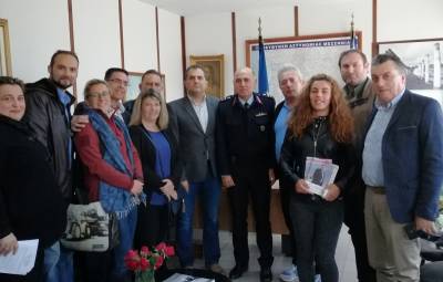 Επίσκεψη Βασιλόπουλου στην Αστυνομική Διεύθυνση