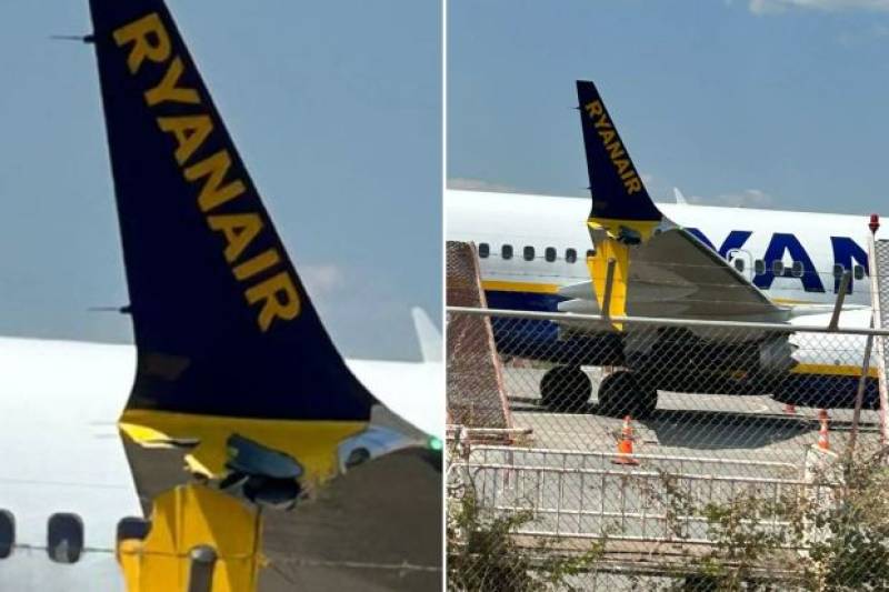 Αναστάτωση στο Αεροδρόμιο Καλαμάτας από την πρόσκρουση φτερού αεροσκάφους σε ανεμοφράχτη
