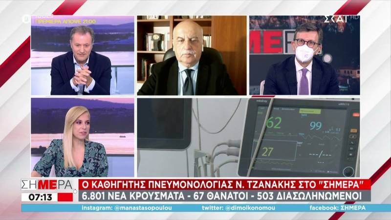 Τζανάκης: Να αναβληθούν οι πολυήμερες σχολικές εκδρομές - Προς 10.000 κρούσματα τέλη Νοεμβρίου (Βίντεο)