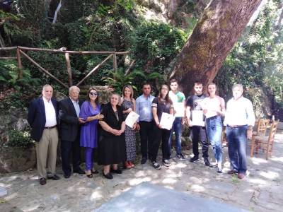 Απονομή υποτροφιών Παναγιώτη Χανδρινού
