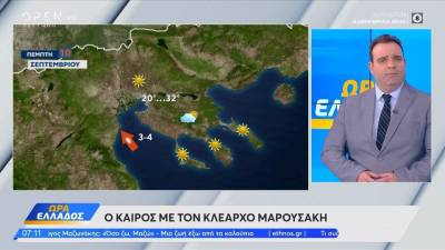Καιρός 10/09/2026: Επιστρέφει το καλοκαίρι με θερμοκρασίες έως 37 βαθμούς Κελσίου