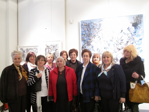  Επισκεψη κυριών Σώματος Ελληνικού Οδηγισμού στην Κουμαντάρειο Πινακοθήκη