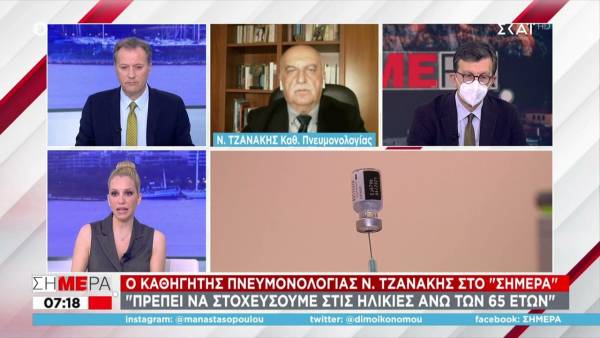 Τζανάκης: Αισιόδοξη πρόβλεψη για τείχος ανοσίας την άνοιξη (Βίντεο)