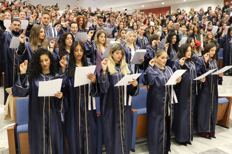 Ορκωμοσία του Τμήματος Λογοθεραπείας: 104 απόφοιτοι πήραν το πτυχίο τους