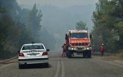 Γορτυνία - Αρχαία Ολυμπία: Συνεχίζει να επιχειρεί η πυροσβεστική υπό τον φόβο αναζωπυρώσεων