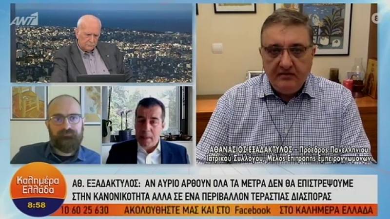 Εξαδάκτυλος: άρση των μέτρων σημαίνει επιστροφή σε αυτό που θέλαμε να αποφύγουμε (Βίντεο)