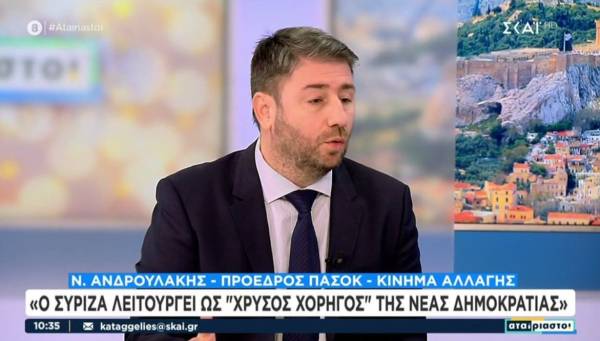 Ανδρουλάκης: Στόχος είναι να γίνει το ΠΑΣΟΚ ο στρατηγικός αντίπαλος της ΝΔ (Βίντεο)