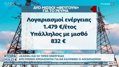 «Καίνε» οι τιμές ενέργειας: 2 μισθοί χρειάζονται για να καλυφθεί ο λογαριασμός (Βίντεο)