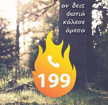Αφίσα για τις πυρκαγιές από Μεσσήνιο γραφίστα