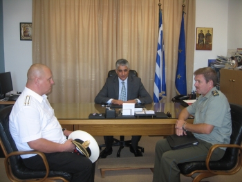 Συνάντηση Καφαντάρη με Ρώσους αξιωματικούς Ναυτικού                