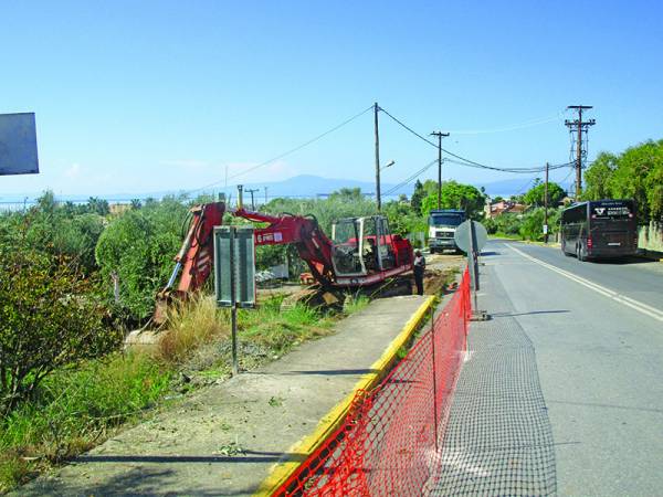 Καλαμάτα: Ξεκίνησε η κατασκευή του κόμβου στο “Φωτεινή”