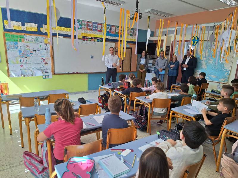 Ο δήμαρχος στο 9ο Δημοτικό Σχολείο Καλαμάτας