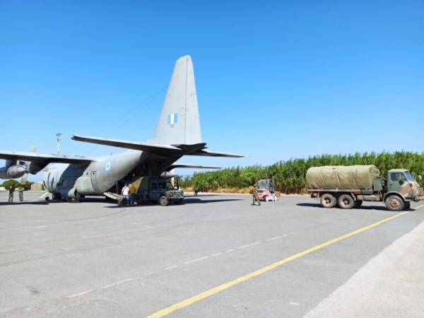 Αναχώρησε C-130 με ανθρωπιστική βοήθεια για τη Γάζα