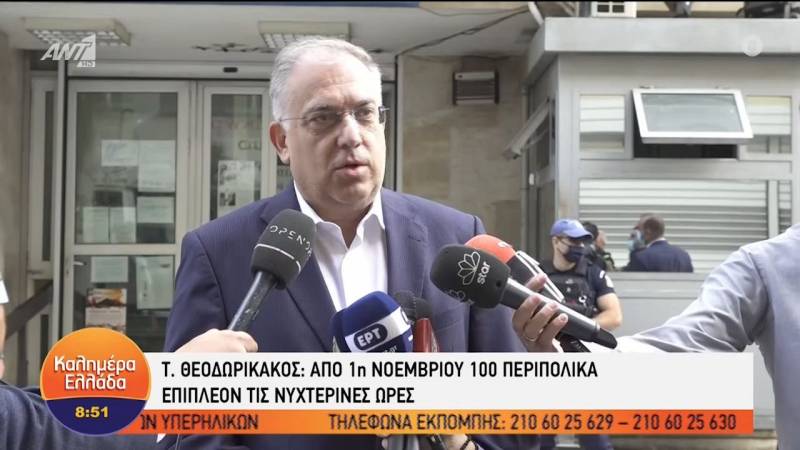 Θεοδωρικάκος: Επιπλέον 100 περιπολικά στους δρόμους της Αττικής από 1η Νοεμβρίου (Βίντεο)