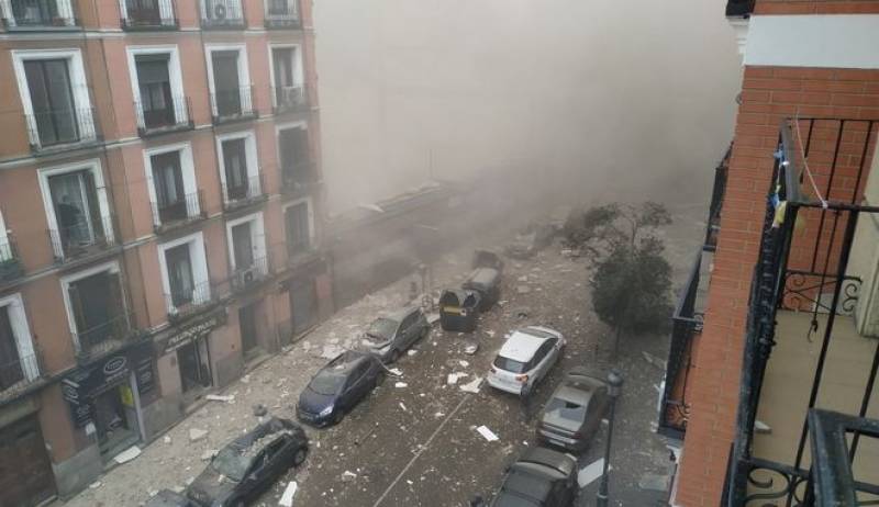 Ισχυρή έκρηξη στη Μαδρίτη - Ισοπεδώθηκε πολυκατοικία (βίντεο)