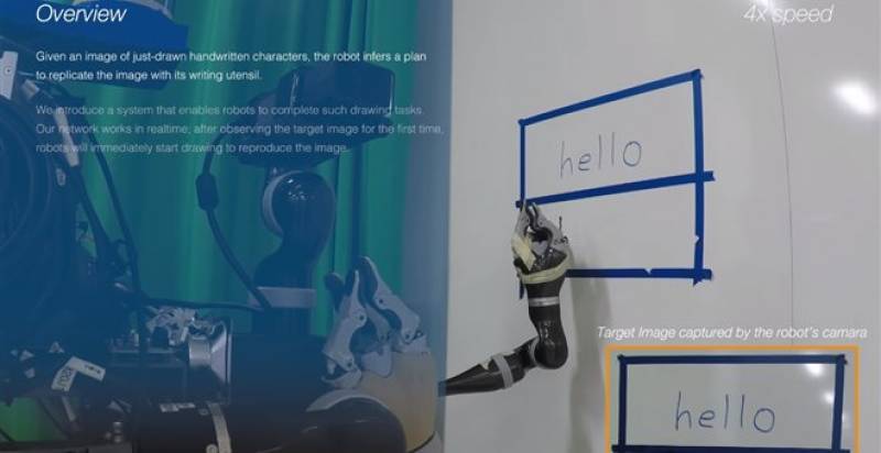 Ρομπότ μαθαίνει μόνο του να γράφει «γεια σας» στα ελληνικά (Βίντεο)