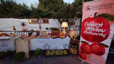 Πλήθος κόσμου στην 3η Γιορτή Μήλου στην Πολιανή