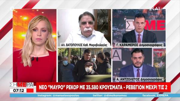 Βατόπουλος: Θα συζητηθούν τα σχολεία στην επιτροπή - Δεν είναι απλό κρυολόγημα η Όμικρον (Βίντεο)