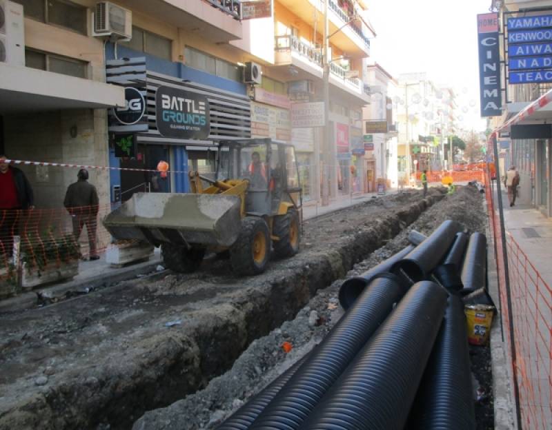 Ξεκίνησε ο αγωγός όμβριων στην Ιατροπούλου