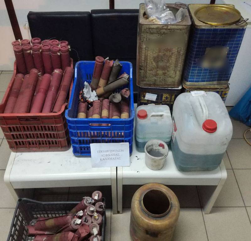 Καλαμάτα: Σύλληψη τριών σαϊτολόγων με 85 σαΐτες και μπαρούτι