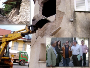 Νέες ζημιές στα καταπονημένα κτήρια από τις προχθεσινές σεισμικές δονήσεις στην Οιχαλία