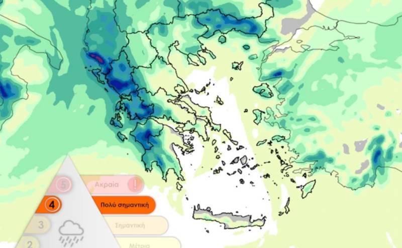 Ο χάρτης με τις περιοχές που χτυπά η κακοκαιρία – Βροχές και καταιγίδες από το βράδυ του Σαββάτου