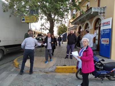 Στήριξη στους εργαζόμενους σούπερ μάρκετ από το Σωματείο ΔΕΥΑ Μεσσηνίας