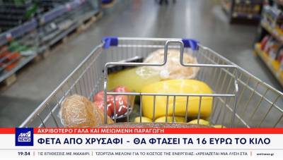 Νέες αυξήσεις στα γαλακτοκομικά προϊόντα (Βίντεο)