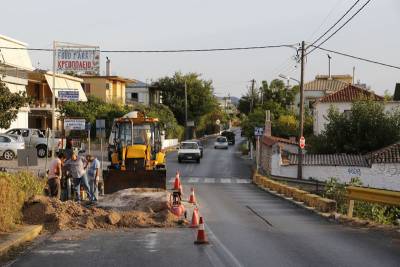 Αποκατάσταση του αγωγού αποχέτευσης στη Βέργα