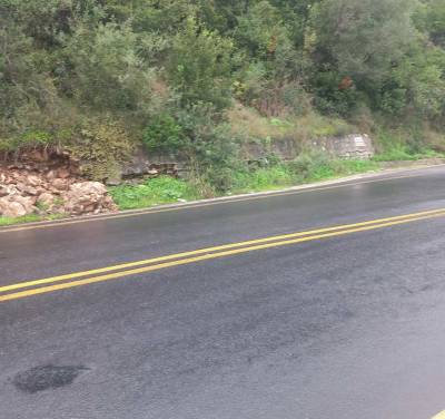 Κίνδυνος κατάρρευσης του δρόμου στο Ριζόμυλο