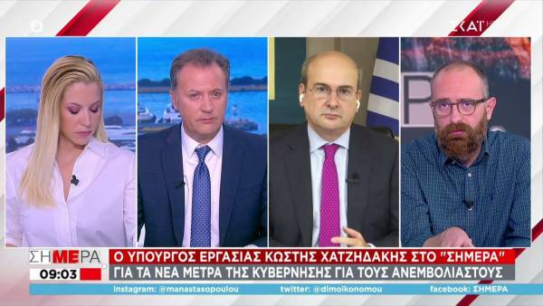 Χατζηδάκης: Δεν θέλουμε να ξανακλείσει συνολικά η οικονομία, εναρμονιζόμαστε με αυτά που γίνονται στην Ευρώπη (Βίντεο)