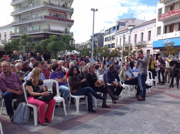 Ομιλία Στ. Θεοδωράκη στην πλατεία Καλαμάτας