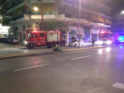 Φωτιά σε αυτοκίνητο στο κέντρο της Καλαμάτας