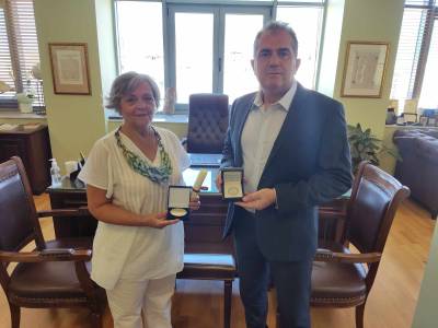 Η έφορος Κεντρικής Μακεδονίας της Ομοσπονδίας Προσφυγικών Σωματείων Ελλάδος στην Καλαμάτα