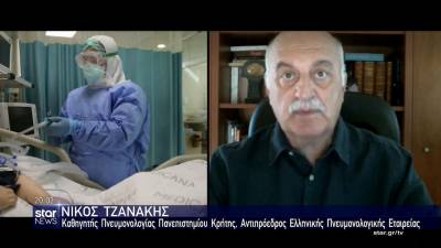 Τζανάκης: Έως και 700 νεκροί μέχρι τέλος του μήνα, το 95% ανεμβολίαστοι (Βίντεο)