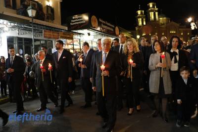 Καλαμάτα: Παρουσία του Προέδρου της Δημοκρατίας η περιφορά του Επιταφίου στην Υπαπαντή (βίντεο-φωτογραφίες)