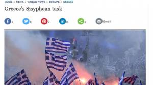 Με τον μύθο του Σίσυφου παρομοιάζει την τρέχουσα κατάσταση στην Ελλάδα η βρετανική Telegraph