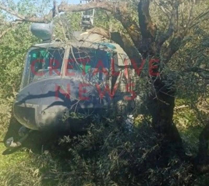 Αναγκαστική προσγείωση στρατιωτικού ελικοπτέρου στο Καστέλι (βίντεο)