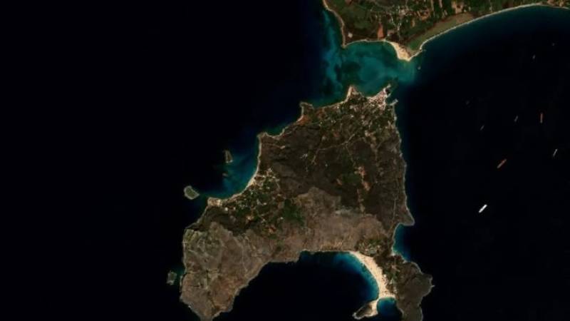 Ελαφόνησος: Ο δορυφόρος Sentinel-2A απαθανάτισε την παραλία του Σίμου