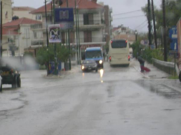 Ισχυρές βροχοπτώσεις χωρίς προβλήματα στην περιοχή της Τριφυλίας