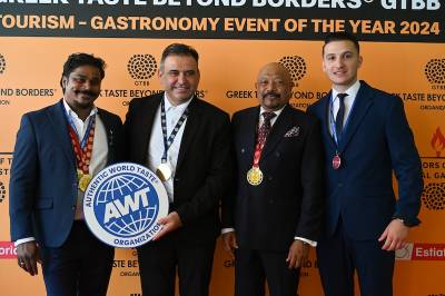 Χρυσό βραβείο αυθεντικής ελληνικής κουζίνας &amp; χρυσό μετάλλιο αξίας από τον παγκόσμιο οργανισμό Greek Taste Beyond Borders για το εστιατόριο - μεζεδοπωλείο «Παλιακόν»