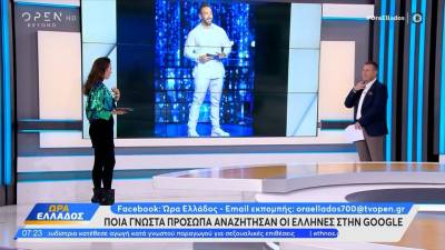 Τα επτά γνωστά πρόσωπα με τις περισσότερες αναζητήσεις στην Google στην Ελλάδα για το 2023
