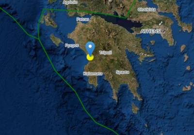 Σεισμός 3 Ρίχτερ Βορειοανατολικά από την Κυπαρισσία