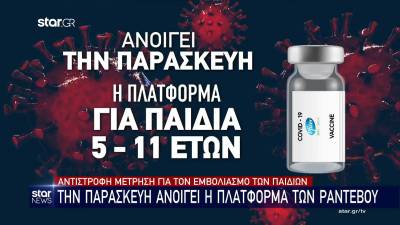 Αντίστροφη μέτρηση για τον εμβολιασμό των παιδιών - Την Παρασκευή ανοίγει η πλατφόρμα (Βίντεο)