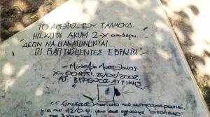 Βεβήλωσαν το Μνημείο Ολοκαυτώματος της Αθήνας