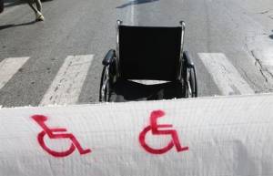 Κινητοποιήσεις ατόμων με αναπηρία στο κέντρο της Αθήνας