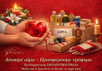 Εθελοντική αιμοδοσία στον Ιερό Ναό Αγίου Νικολάου Φλαρίου
