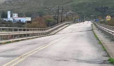 Κακοκαιρία: Προβλήματα στην Αιτωλοακαρνανία - Καθίζηση στη γέφυρα του Ευήνου (Βίντεο)