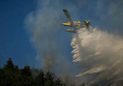 Φωτιά στο Βαρθολομιό - Σηκώθηκαν αεροσκάφη